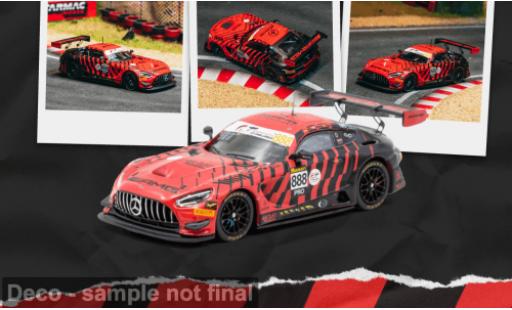 Modellini auto Mercedes AMG GT GTR3 rot/schwarz 12h Bathurst 2026 #888 M.Engel 1/64 Tarmac Works