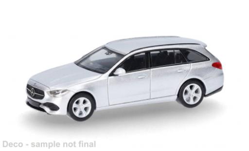 Modellini auto Mercedes Classe C T-Modell silber 1/87 Herpa