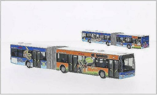 Mercedes Citaro G 1/87 Rietze Kraftverkehr Wupper-Sieg-CaLeVornia 2006 modellini auto