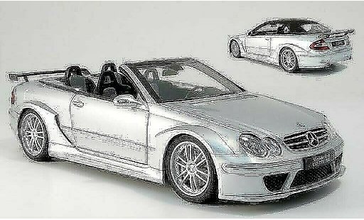 Mercedes C DTM 1/18 Kyosho K AMG Cabrio grigio modellini auto