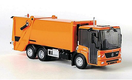 Mercedes Econic Mullwagen 1/87 Schuco orange modellini auto