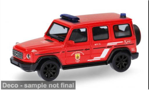 Modellini auto Mercedes Classe G (W463) rot Freiwillige Feuerwehr Algund 1/87 Herpa