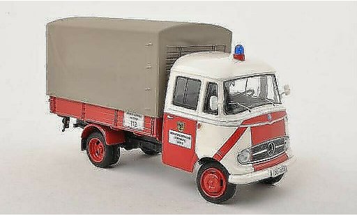 Mercedes L319 Base 1/43 Schuco pianale/Plane Vigili del fuoco Dortmund modellini auto