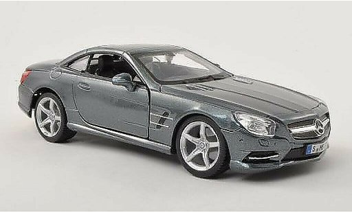 Mercedes Classe SL 500 1/24 Burago (R231) grigio capote chiuso modellini auto