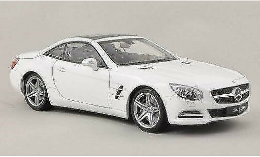 Mercedes Classe SL 500 1/18 Welly (R231) bianco capote chiuso 2012 modellini auto