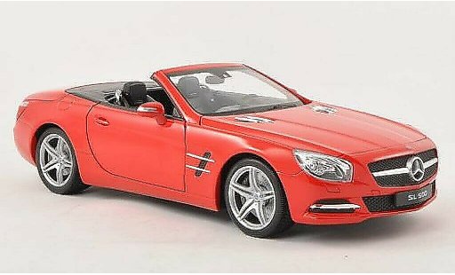 Mercedes Classe SL 500 1/18 Welly (R231) rosso capote geoffnet 2012 modellini auto