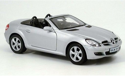 Mercedes Classe SLK Base 1/24 Welly 350 grigio modellini auto