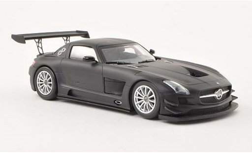 Mercedes SLS GT3 1/43 Minichamps AMG opaco-nero Plain Body Version 2011 modellini auto