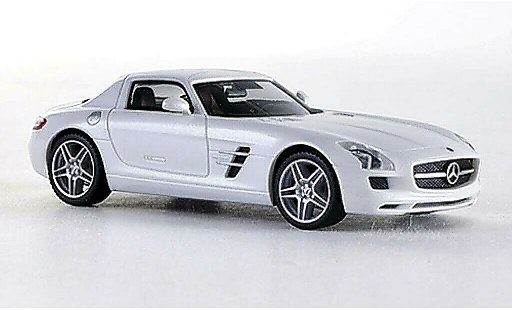 Mercedes SLS Coupe 1/87 Herpa AMG bianco modellini auto