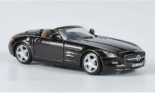 Mercedes SLS Roadster 1/87 Schuco AMG marrone modellini auto