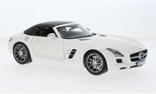 Mercedes SLS 1/18 Norev AMG Roadster weiss 1:18 modellino in miniatura