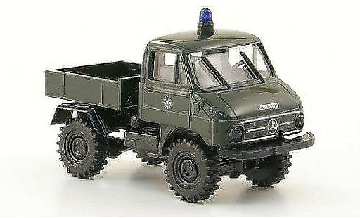 Mercedes Unimog 406-425 1/87 Brekina 411 pianale Polizia modellini auto