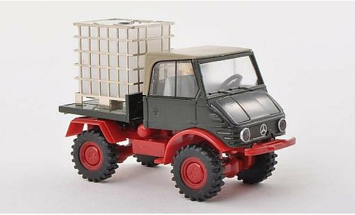 Mercedes Unimog 406-425 1/87 Brekina 421 verde con Wassertank modellini auto