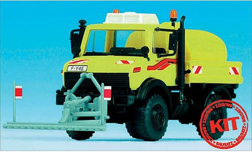 Mercedes Unimog Base 1/87 Kibri giallo modellini auto