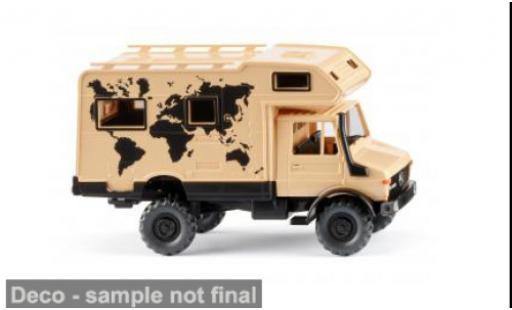 Mercedes Unimog 1/87 Wiking U 1700 L beige/schwarz 1975 1:87 modellino in miniatura