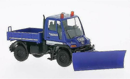 Mercedes Unimog Base 1/87 Wiking U 400 THW con Raumschild modellini auto