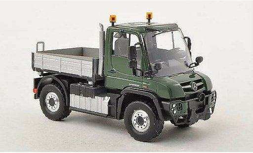 Mercedes Unimog 406-425 1/87 Busch U430 pianale verde modellini auto