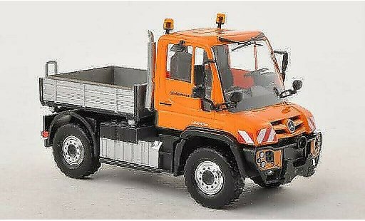 Mercedes Unimog 406-425 1/87 Busch U430 pianale Strassenmeisterei modellini auto