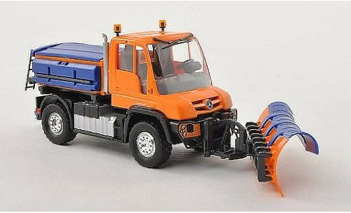 Mercedes Unimog 406-425 1/87 Busch U430 Winterdienst orange modellini auto