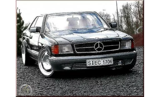 Mercedes 500 Coupe 1/18 Autoart jantes 20 pouces modellini auto