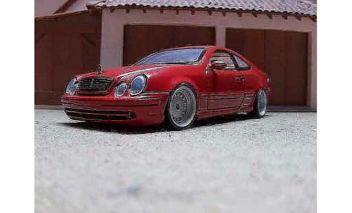 Mercedes Classe CL AMG 1/18 Anson K german look rosso candy modellini auto