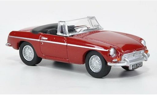 MG B Base 1/76 Oxford rosso aperto 1970 modellini auto