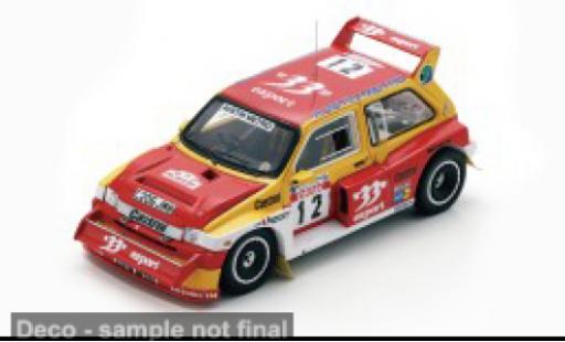 MG Metro 1/43 Spark 6R4 Tour de Corse 1986 #12 D.Auriol/B.Occelli 1:43