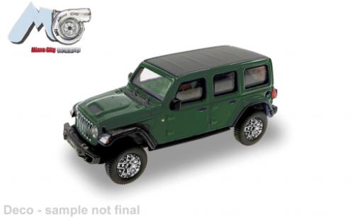 Jeep Wrangler 1/87 Micro City 87 grün 2017 1:87 modellino in miniatura