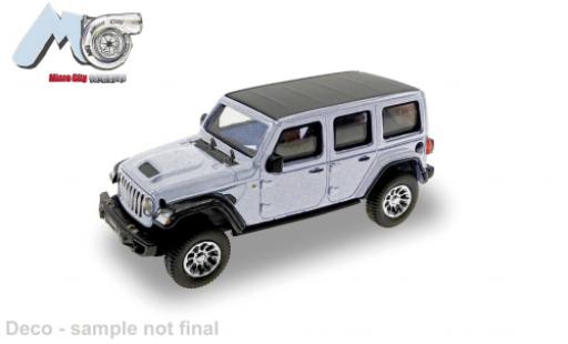 Jeep Wrangler 1/87 Micro City 87 silber 2017 1:87 modellino in miniatura
