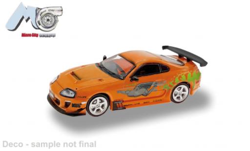 Toyota Supra 1/87 Micro City 87 orange 1:87 modellino in miniatura