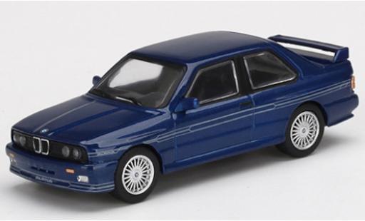 Bmw M3 1/64 Mini GT (E30) Alpina B6 3.5S blu/Dekor modellino in miniatura