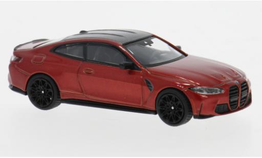 Bmw M4 1/64 Mini GT Competition (G82) orange 1:64 modellino in miniatura