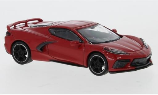 Chevrolet Corvette 1/64 Mini GT (C8) Stingray rosso RHD 2020 modellino in miniatura