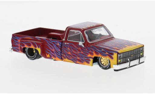Chevrolet Silverado 1/64 Mini GT Dually on Fire V1 Dekor 1:64 modellino in miniatura