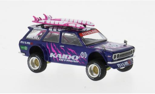 Datsun 510 1/64 Mini GT 4x4 Wagon violett/pink 1969 1:64 modellino in miniatura