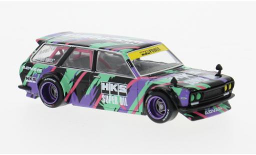 Datsun 510 1/64 Mini GT Wagon HKS V1 Dekor 1:64 modellino in miniatura