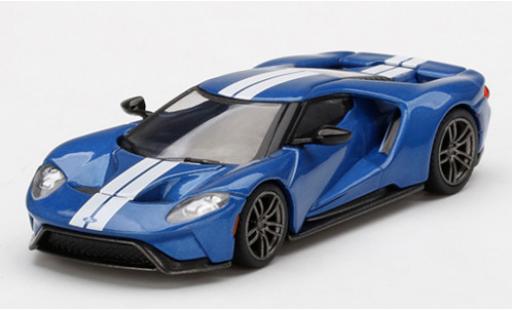 Ford GT 1/64 Mini GT metallico blu modellino in miniatura