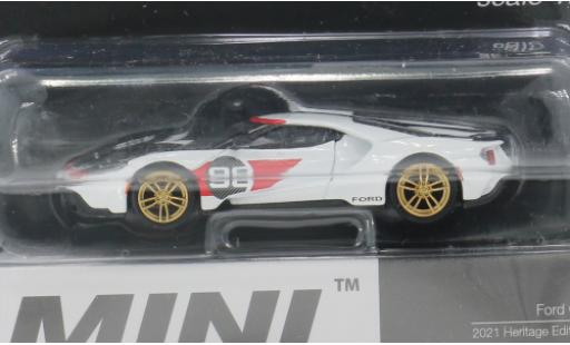 Ford GT 1/64 Mini GT MK II weiss/Dekor 2021 1:64 modellino in miniatura