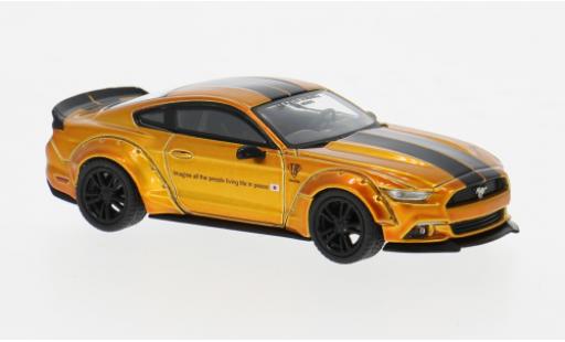 Ford Mustang 1/64 Mini GT LB Works gold/schwarz 2017 1:64 modellino in miniatura