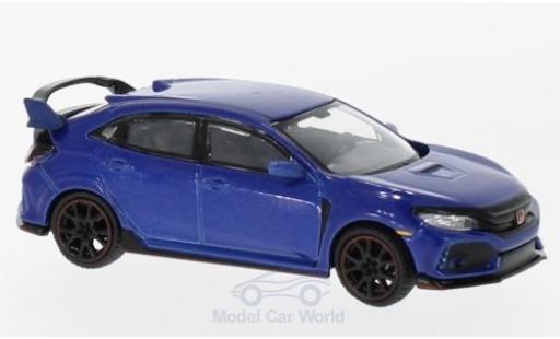 Honda Civic 1/64 Mini GT Type R (FK8) metallico blu modellino in miniatura