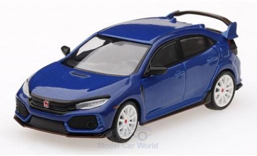 Honda Civic 1/64 Mini GT Type R (FK8) metallico blu Modulo Kit modellino in miniatura