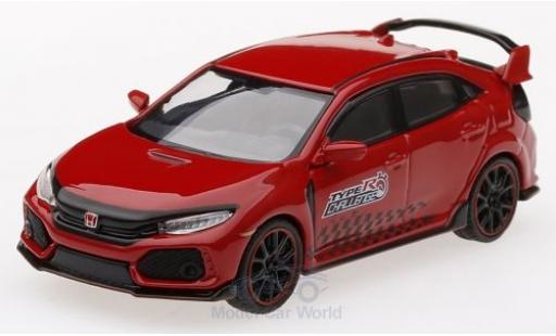 Honda Civic 1/64 Mini GT Type R (FK8) rosso 2018 Time Attack modellino in miniatura