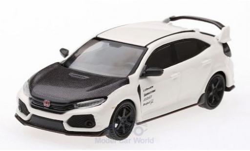 Honda Civic 1/64 Mini GT Type R (FK8) bianco/carbon modellino in miniatura