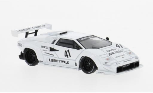 Lamborghini Countach 1/64 Mini GT LB-Works weiss 2024 1:64 modellino in miniatura