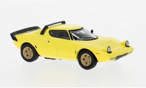 Lancia Stratos 1/64 Mini GT HF Stradale gelb 1:64 modellino in miniatura