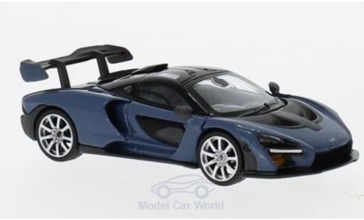 McLaren Senna 1/18 Mini GT grigio RHD modellino in miniatura