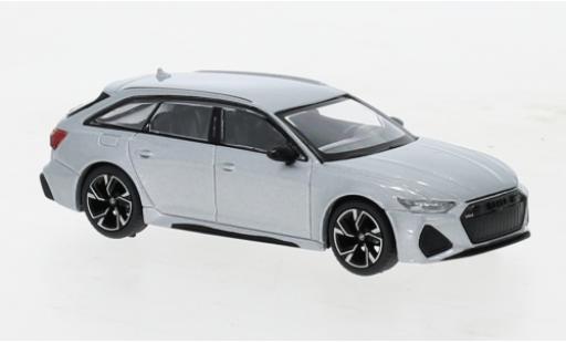 Audi RS6 1/64 Mini GT Avant Carbon Black Edition grigio modellino in miniatura