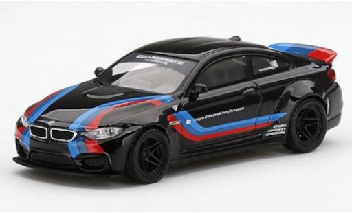Bmw M4 1/64 Mini GT LB Works nero/Dekor modellino in miniatura
