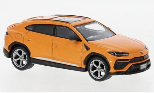 Lamborghini Urus 1/64 Mini GT metallise orange modellino in miniatura