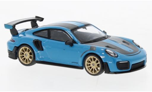 Porsche 991 GT2 RS 1/64 Mini GT 911 (.2) blu modellino in miniatura